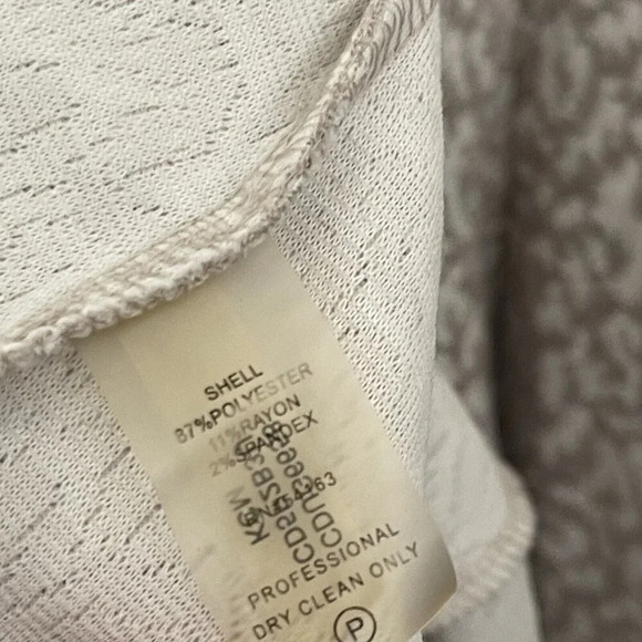 Calvin Klein Fit & Flare Midi Animal Print Back Zip Dress Size 12 - Picture 5 of 6